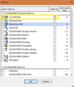 SOLIDWORKS CircuitWorks 